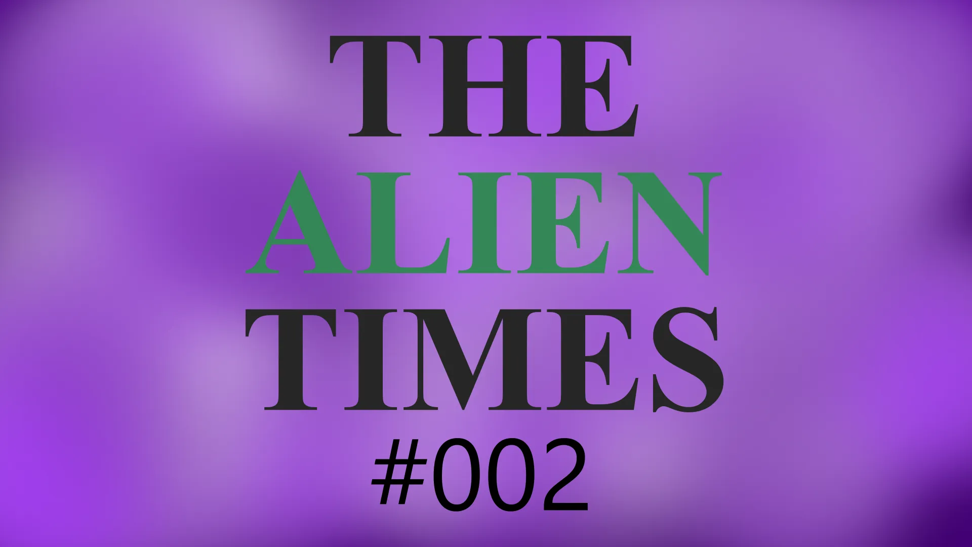 Background blur for The Alien Times #002