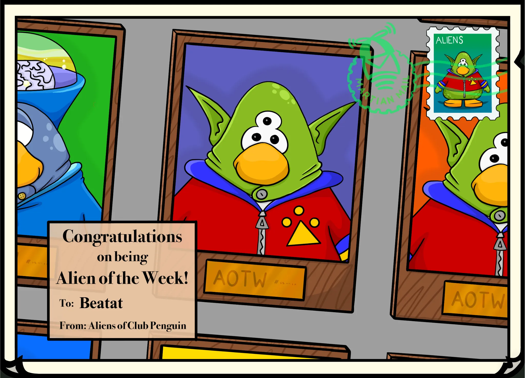 Background blur for Alien Of The Week : Beatat