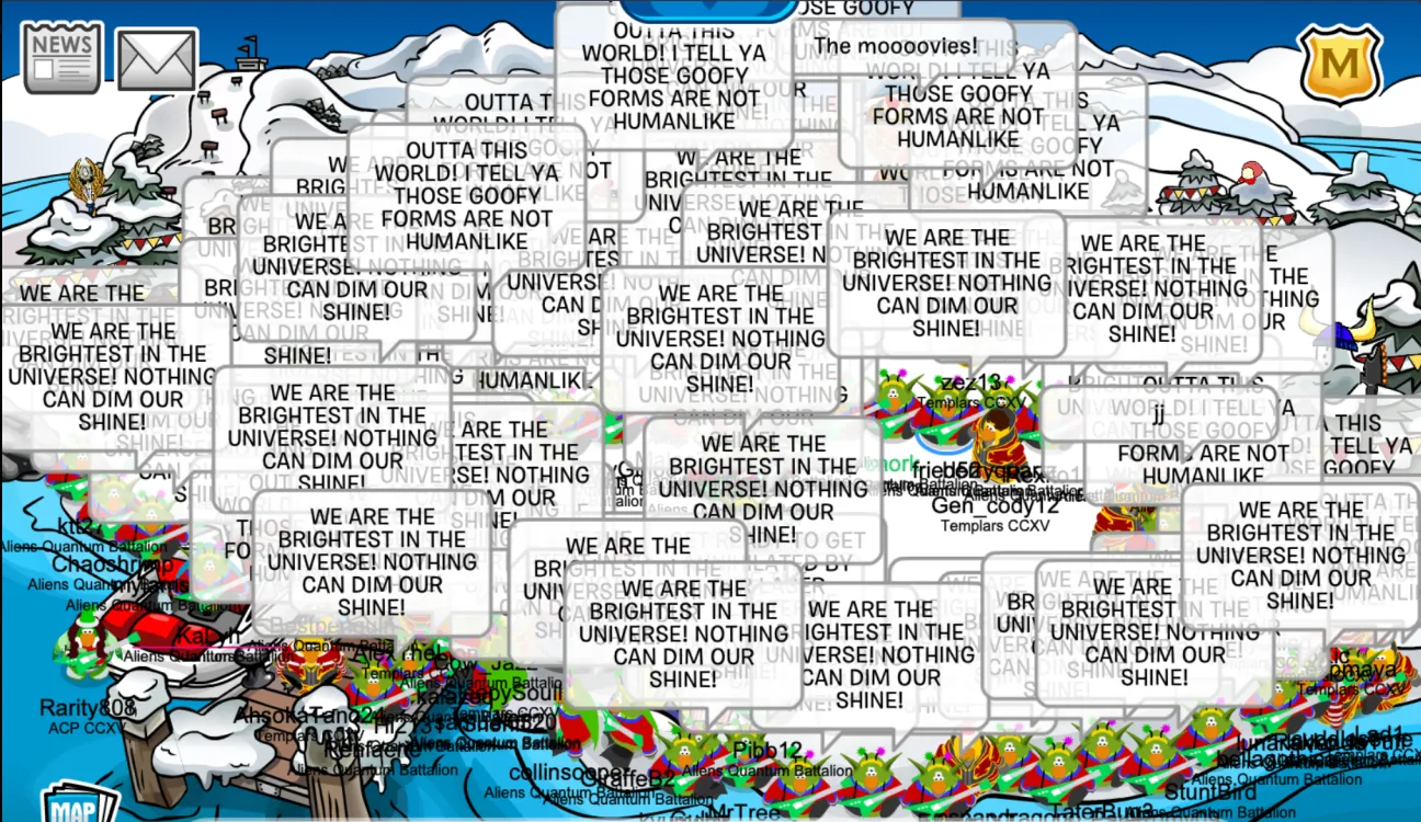 Background blur for What is Club Penguin Army Battleground?